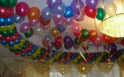 Украшение детского сада воздушными шарами