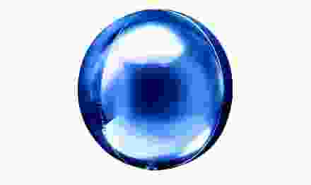 Шар (20'/51 см) Сфера 3D, Синий, 1 шт.