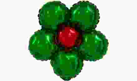 Шар (22'/56 см) Фигура, Цветок, Зеленый, 1 шт.