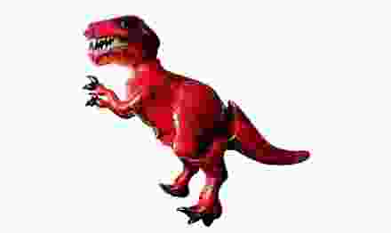 Шар (68'/173 см) Ходячая Фигура, Динозавр, Красный, 1 шт.